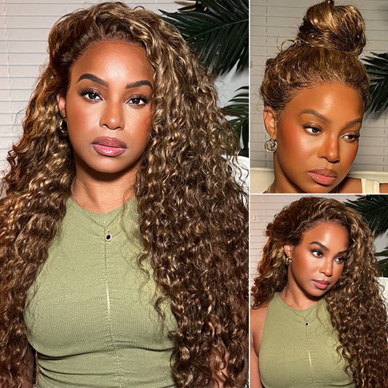220% Density Glueless 360 Lace Frontal Wigs With Hidden Elastic String Ready & Go Affordable Snug Fit Human Hair Wigs Special Sale