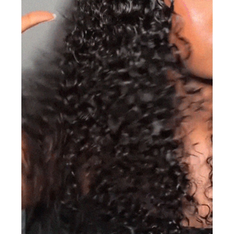 Pre All Everything Pre Bleached  Pre Cut  With Magic Tape HD Lace Curly Glueless Human Hair Wigs