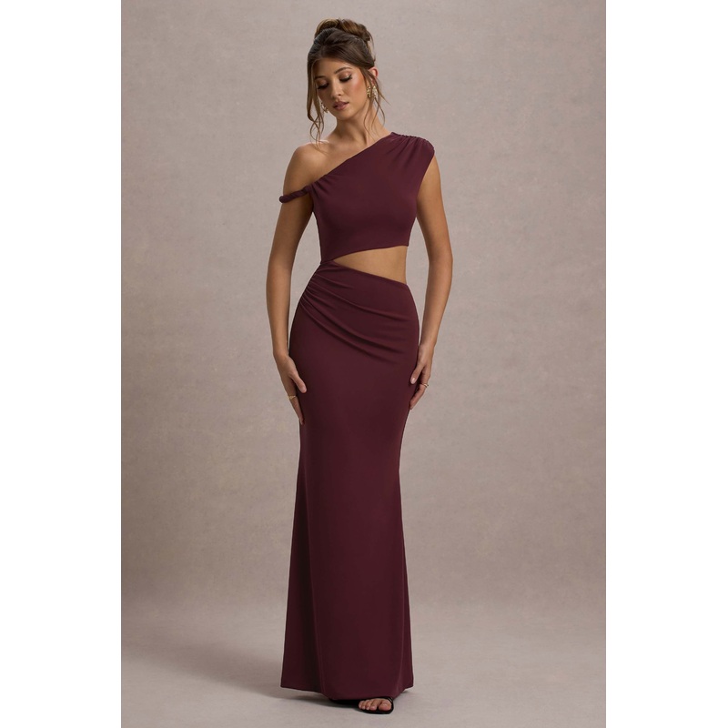 Thaliana | Port Cut-Out Open-Back Maxi Dress