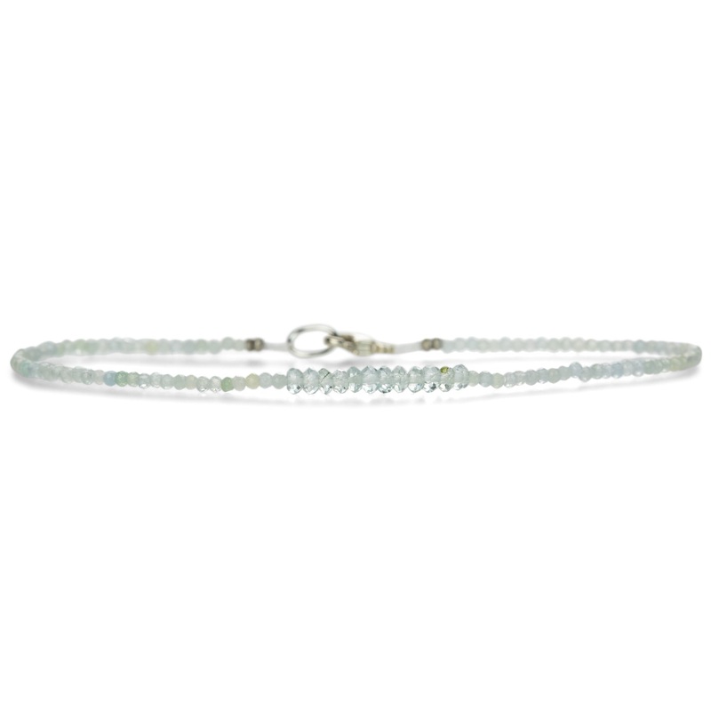 Multi Bead Aquamarine Bracelet