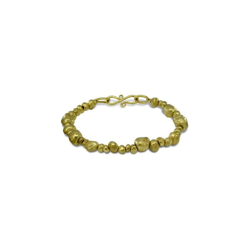 Nugget Heavy Random Gold Bracelet