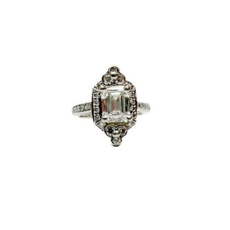 PLATINUM CHARLES KRYPELL DIAMOND RING
