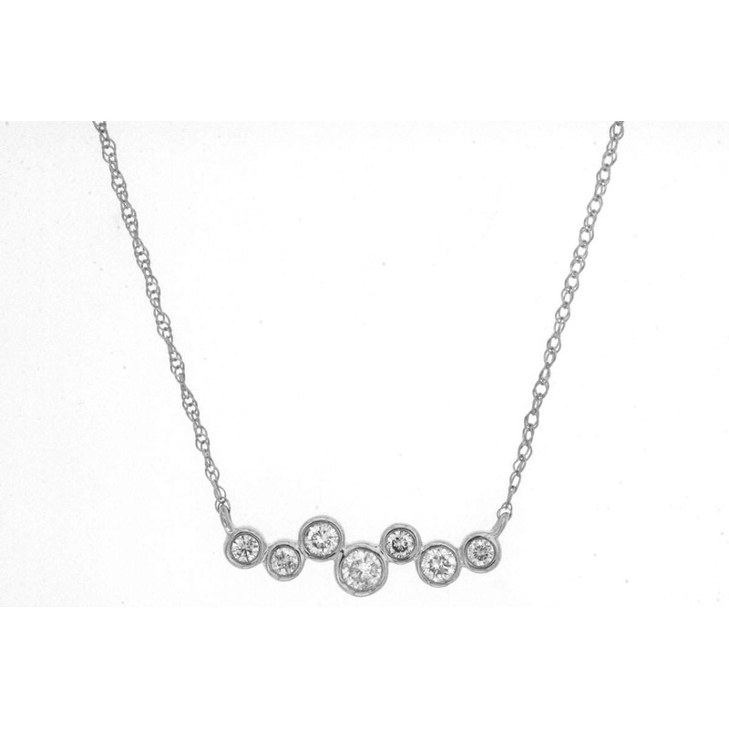 14K DIAMOND BEZEL NECKLACE