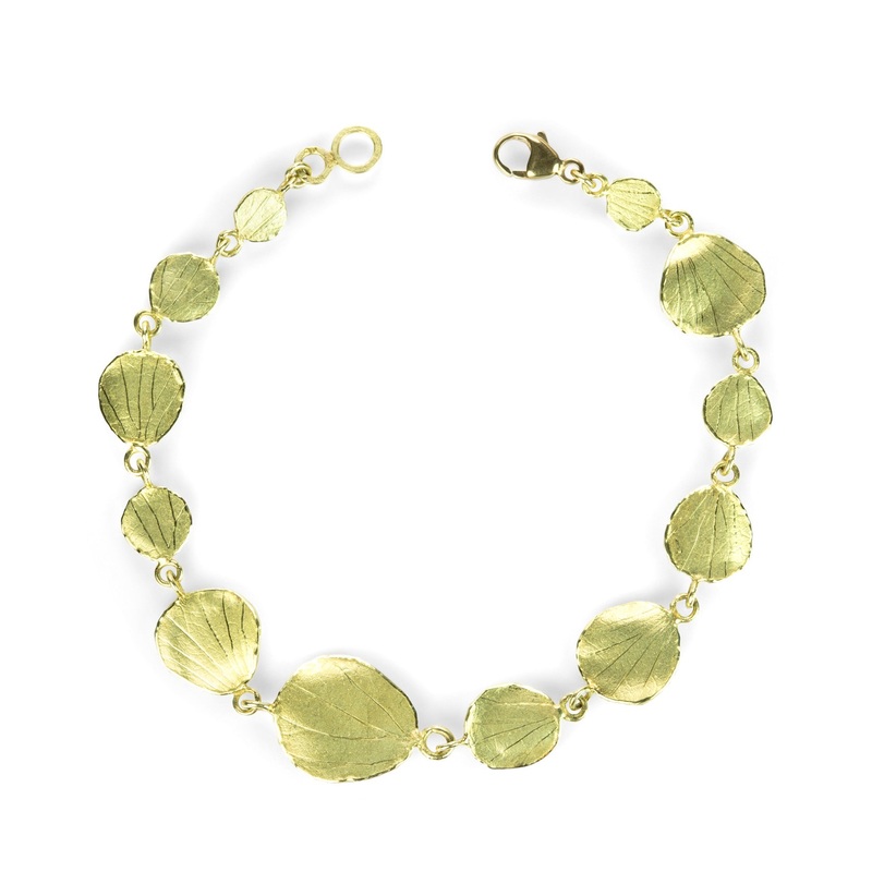 18k Petal Link Bracelet