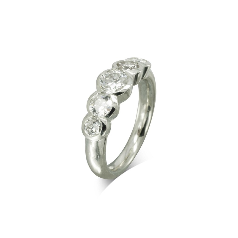 Five Round Brilliant Cut Diamond Eternity Ring