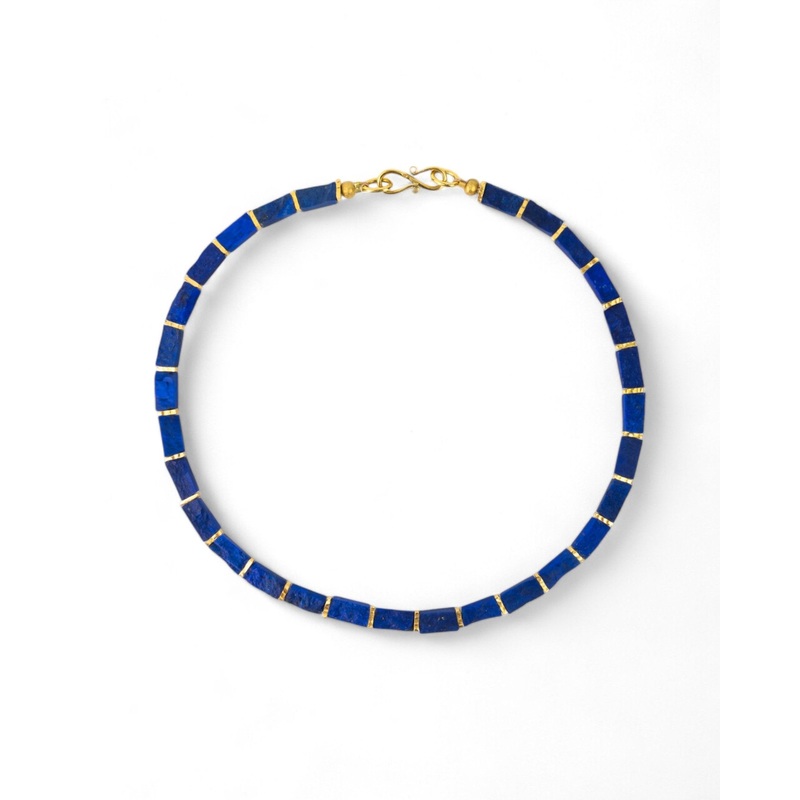 Lapis Lazuli Collar Necklace (Slim)