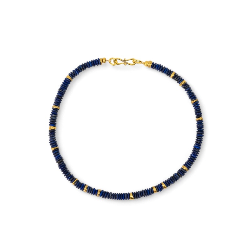 Lapis Lazuli Disc Necklace