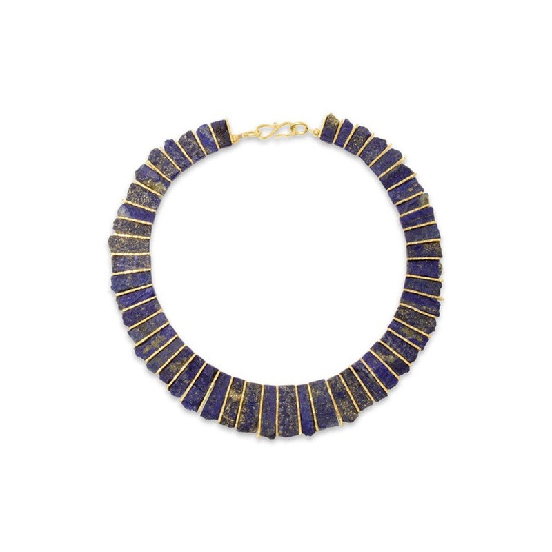 Lapis Lazuli Tab Necklace