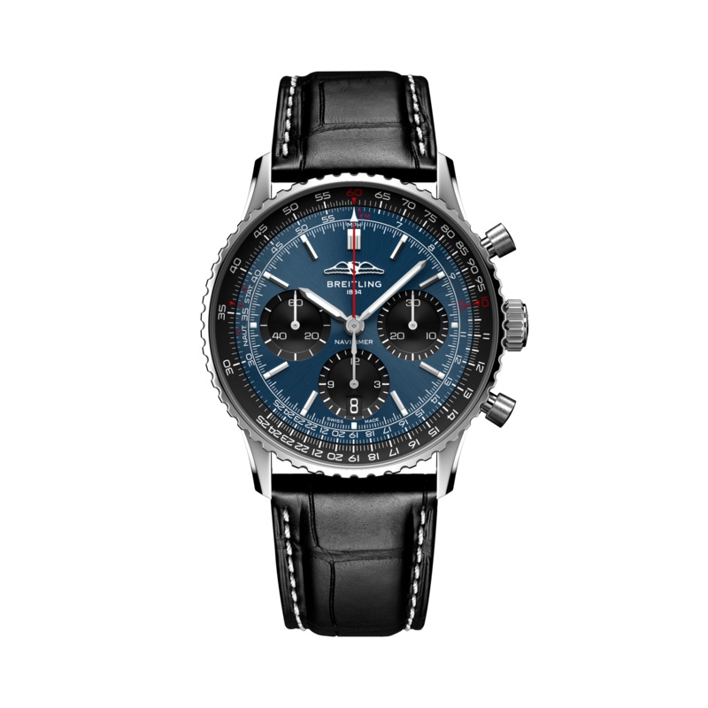 Navitimer B01 Chronograph 41- Stainless Steel/Navy Blue