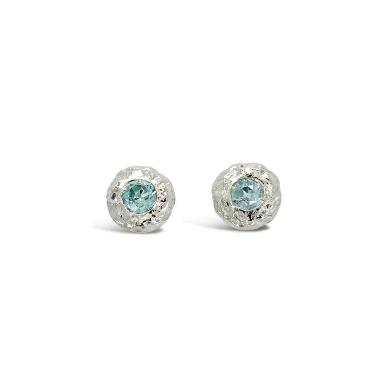 Nugget Gemstone Stud Earrings (12mm)