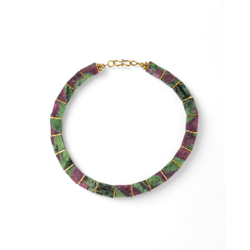 Ruby Zoisite Collar Necklace