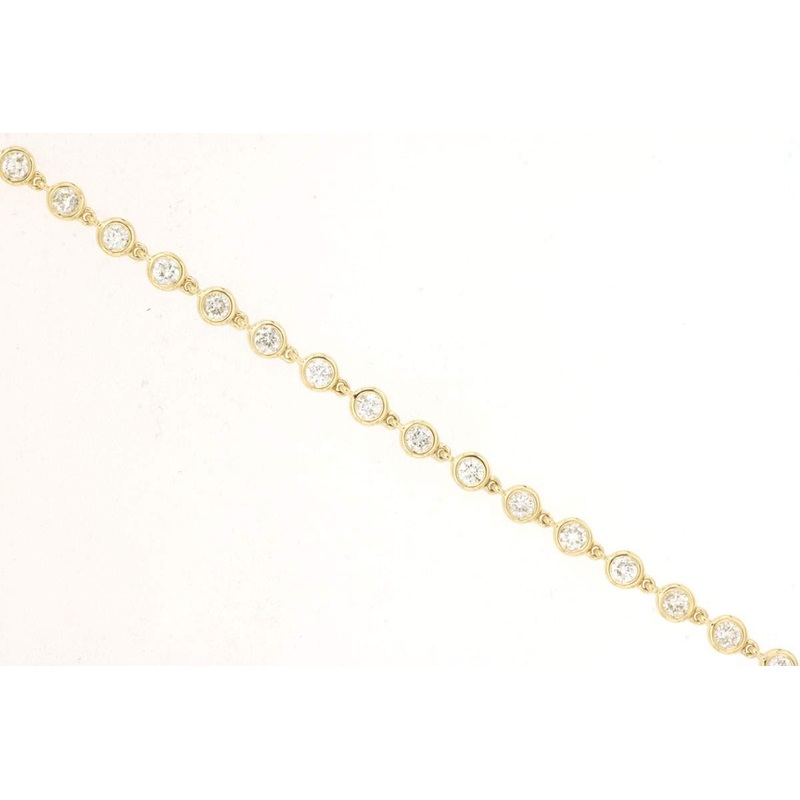 14K DIAMOND BEZEL BRACELET