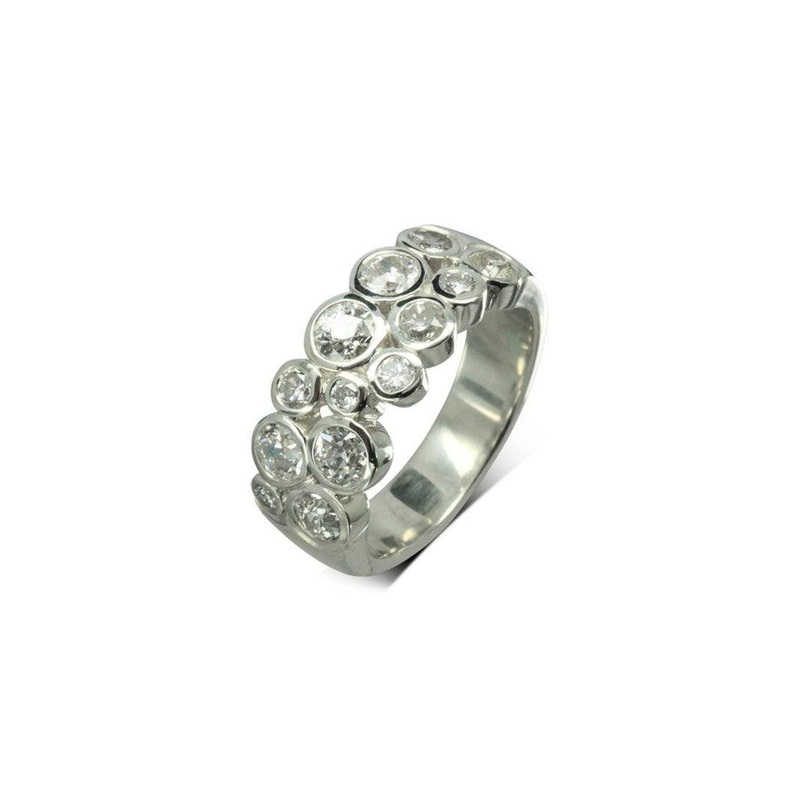 Bubbles Diamond Platinum Eternity Ring