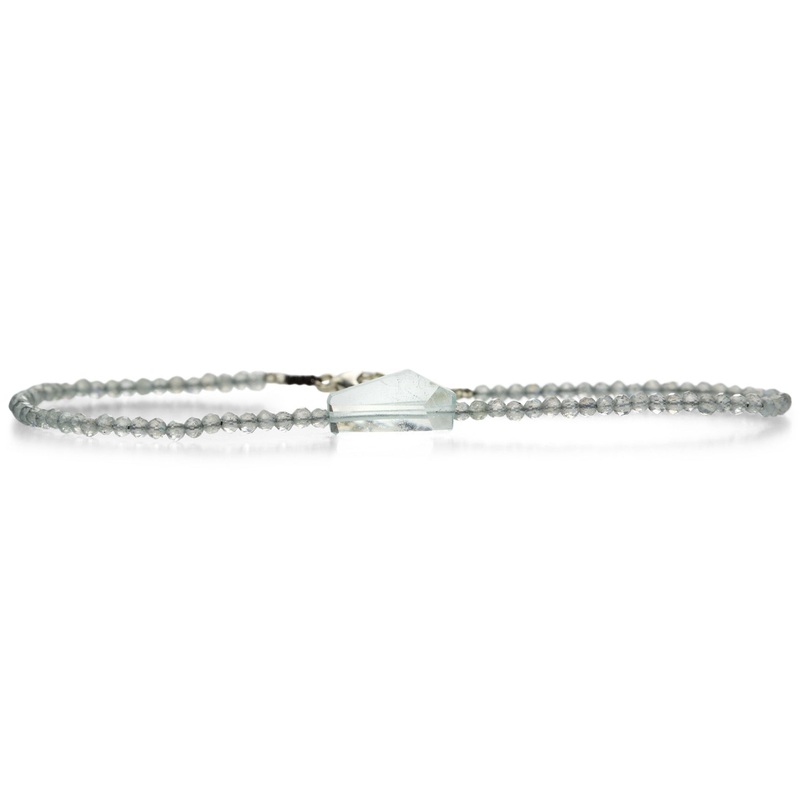 Labradorite and Aquamarine Beaded Bracelet