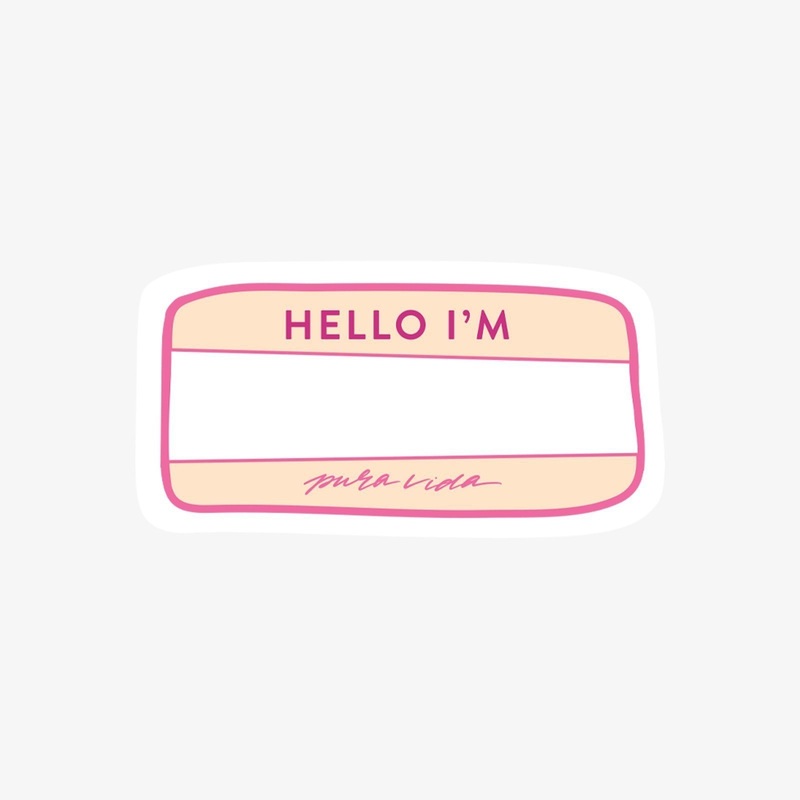 My Name Is Sticker