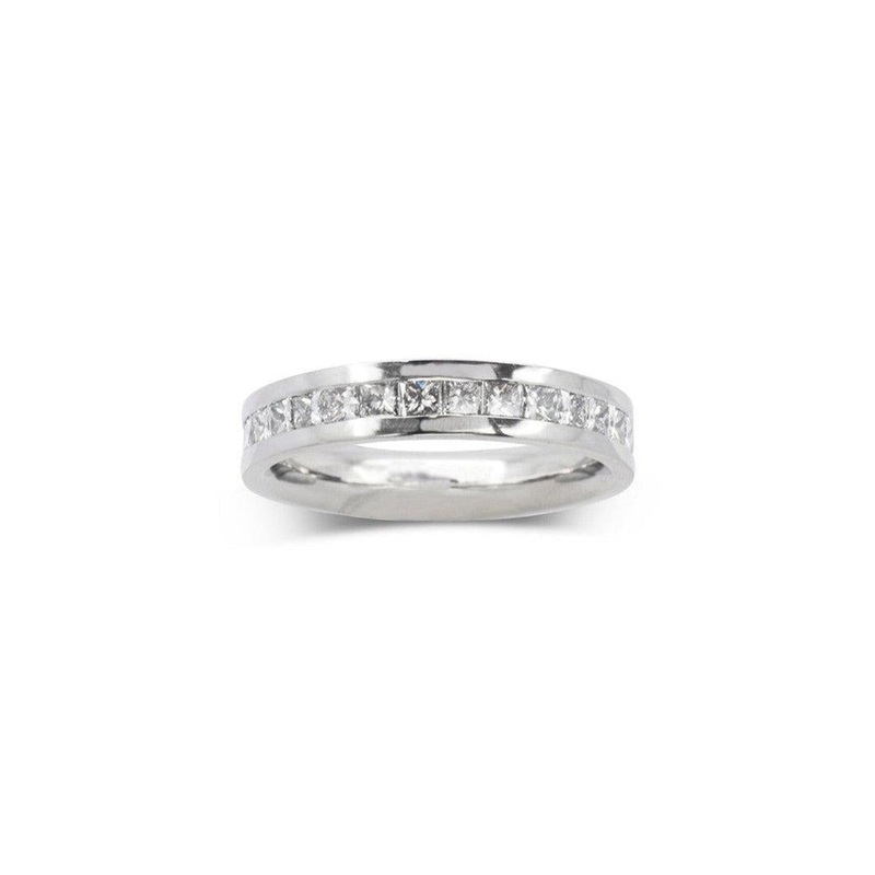 Princess Cut Channel Set Diamond Eternity Ring