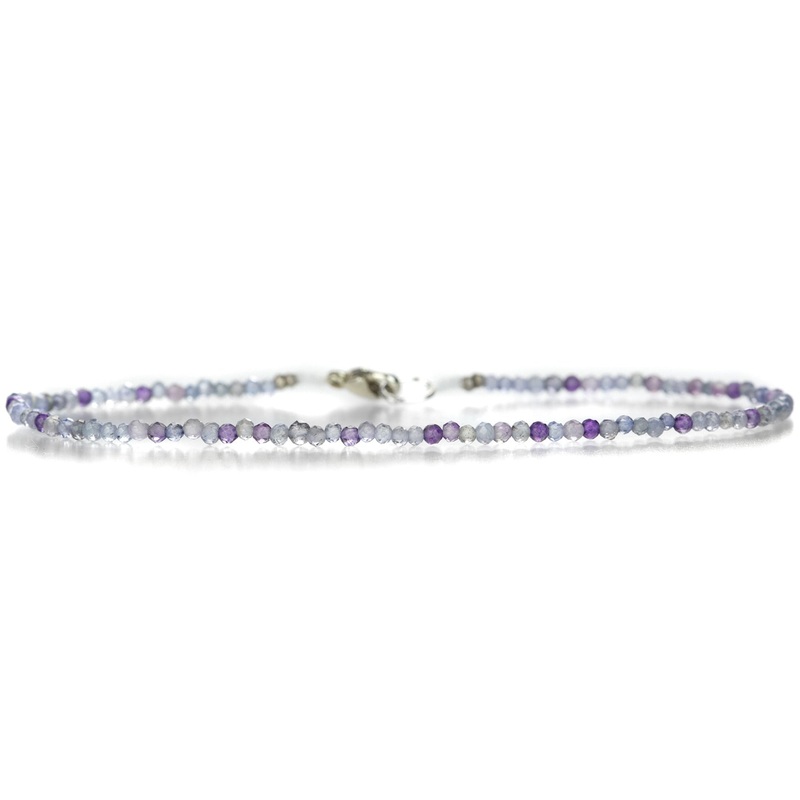 Purple Multi Stone Beaded Bracelet