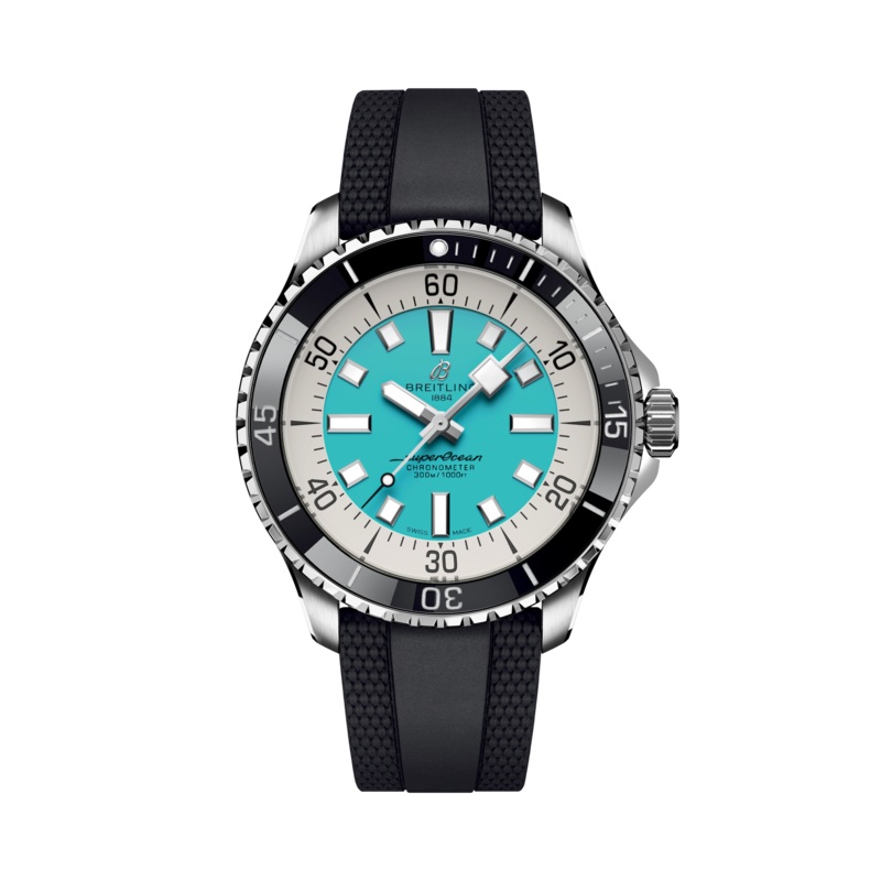 Superocean Automatic 44- Stainless Steel/Turquoise