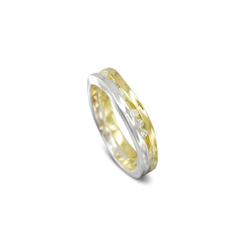 Trap Two Colour Diamond Eternity Ring