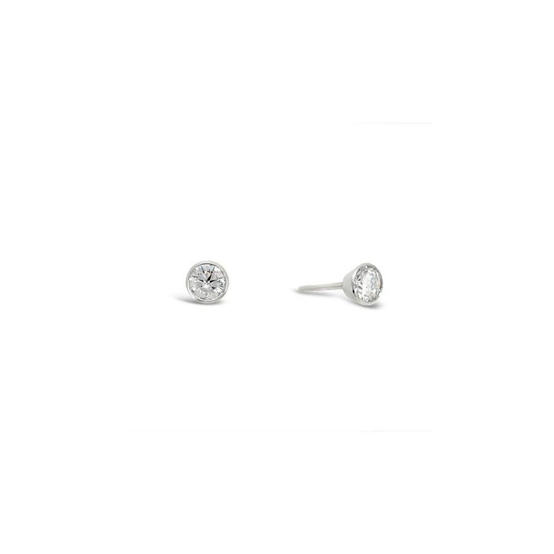 White Gold Diamond Stud Earrings