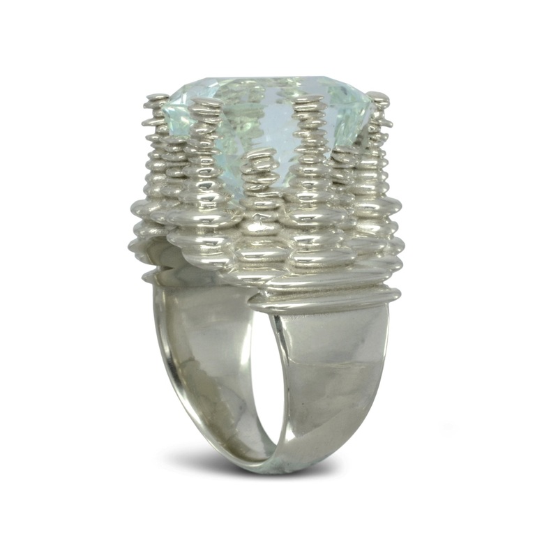 Bespoke Cairn Aquamarine Dress Ring