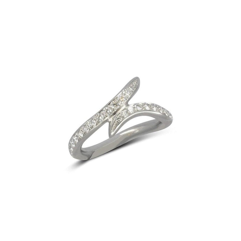 Spiky Organic Fitted Diamond Wedding Ring