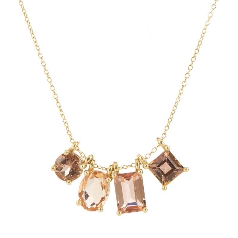 Topaz and Tourmaline Story Neckace