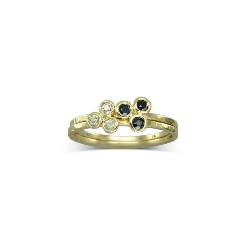 Trefoil Yellow Gold Gemstone Ring