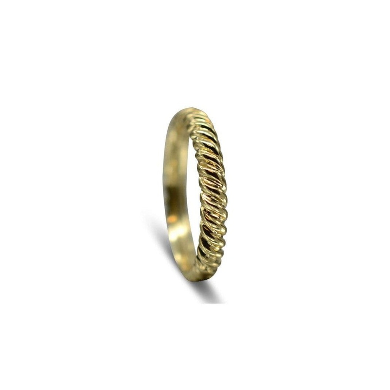 Twist 18ct Gold Wedding Ring