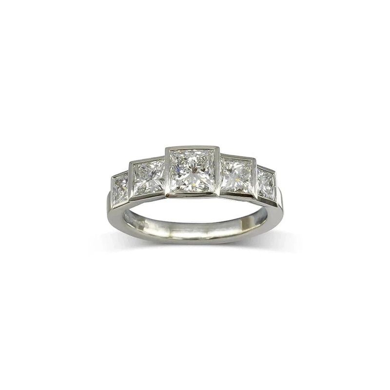 Art Deco Diamond Platinum Ring
