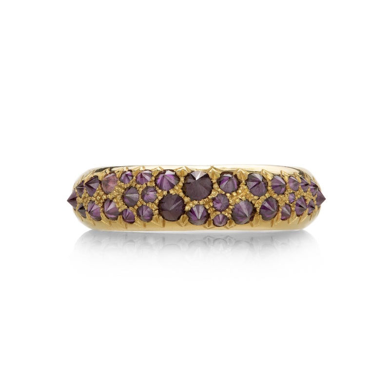 Barbed Lavender Diamond Duomo Ring