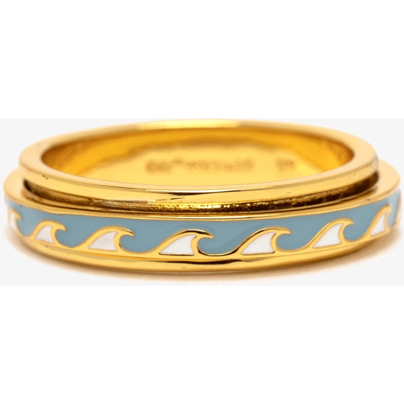 Enamel Fin Fidget Ring
