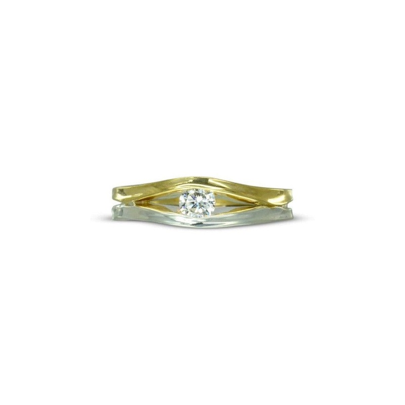Trap Diamond Solitaire Engagement Ring