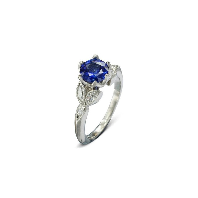 Vintage Sapphire Engagement Ring