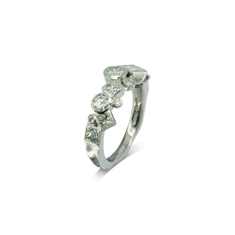 Bubbles Rocky Unique Diamond Ring (Large)