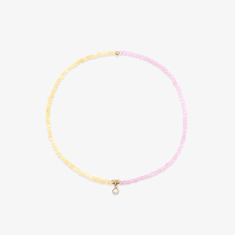 Le Soleil Seed Bead Stretch Anklet