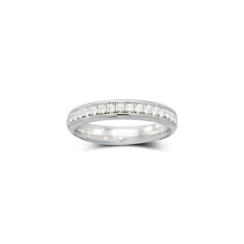 Pav Diamond Platinum Eternity Ring