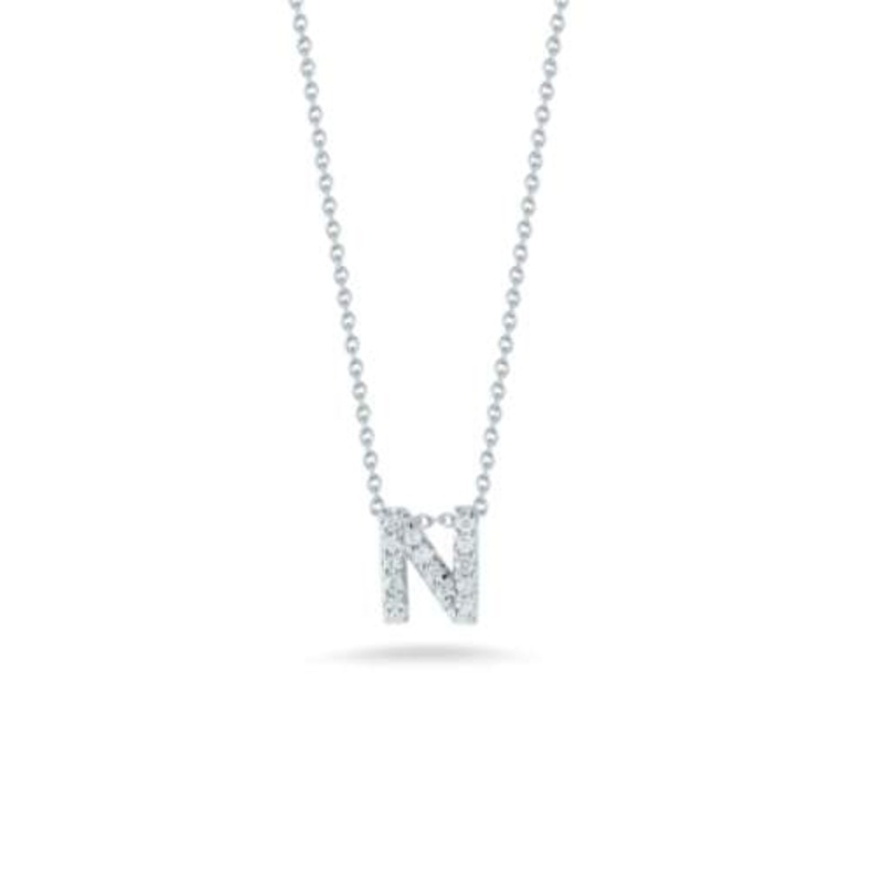 Roberto Coin 18K Diamond Love Letter “N” Necklace