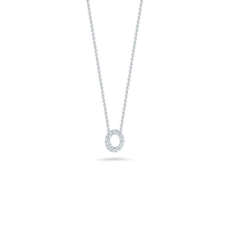 Roberto Coin 18K Diamond Love Letter “O” Necklace