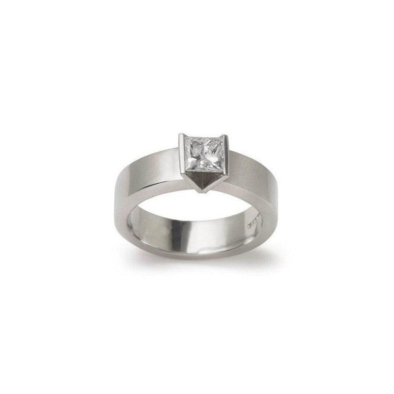 1ct Princess Cut Diamond Platinum Ring