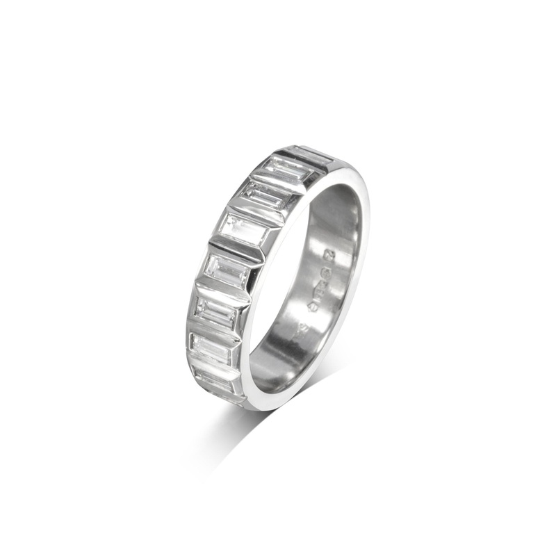 Baguette Diamond Platinum Eternity Ring