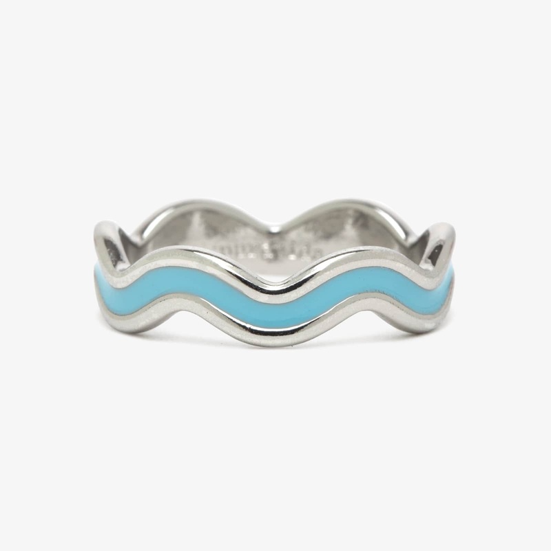 Surfrider Enamel Wiggle Ring
