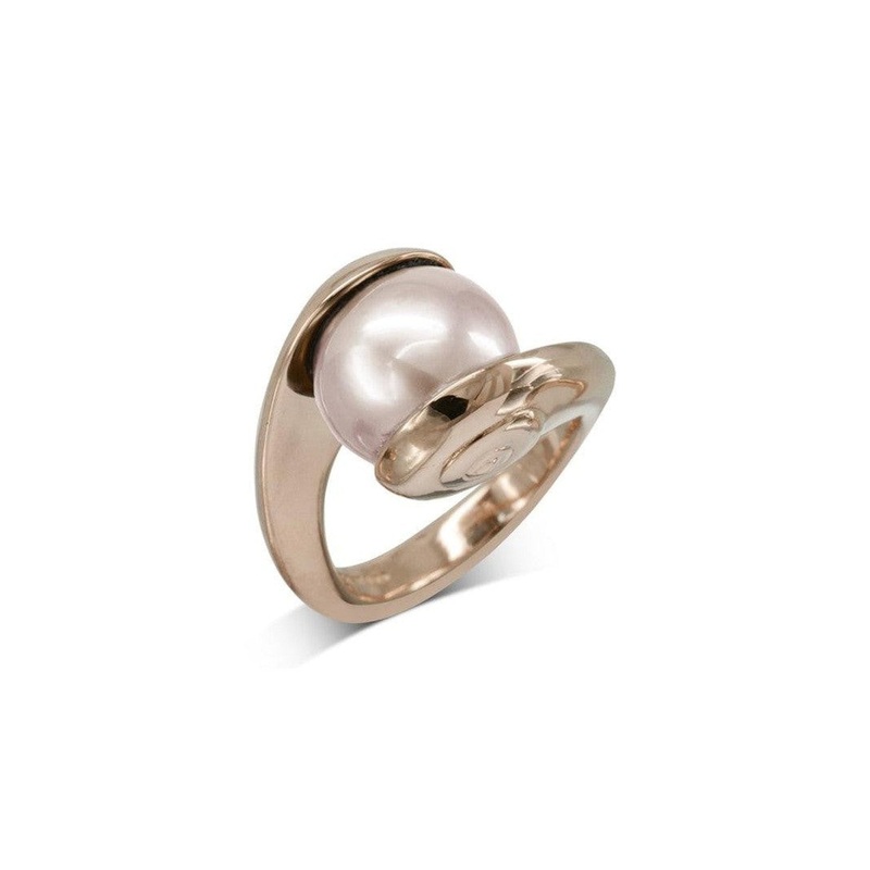 Suspended Pink Pearl Ring