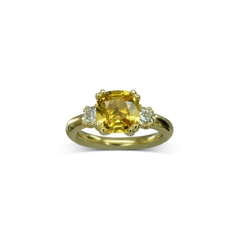 Yellow Sapphire Engagement Ring