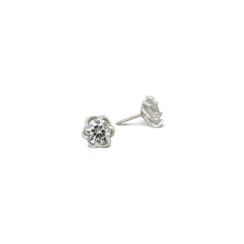 Six Claw Diamond Ear Studs