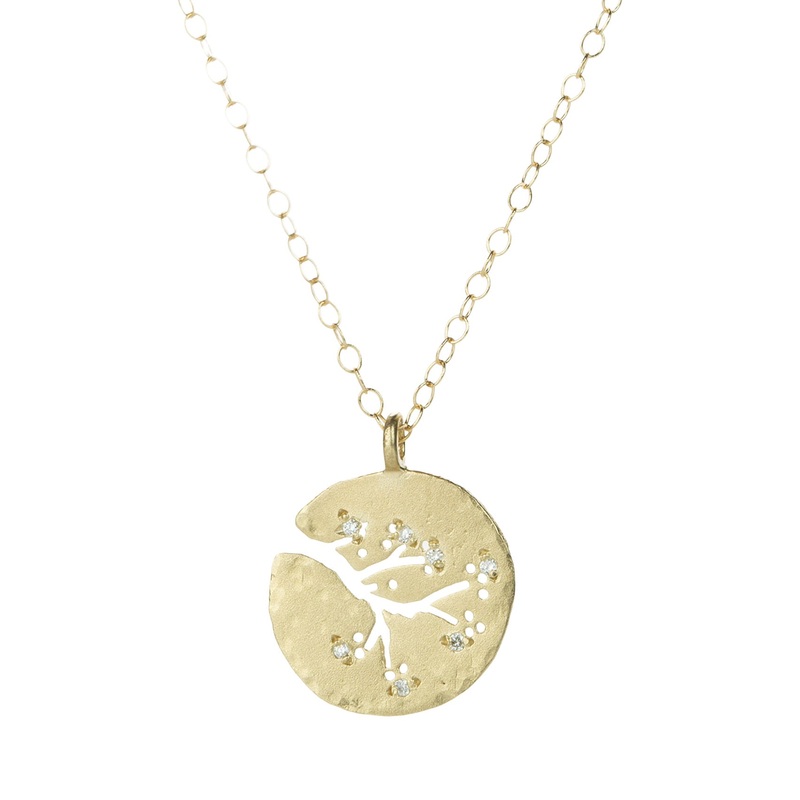 14k Cherry Blossom Necklace