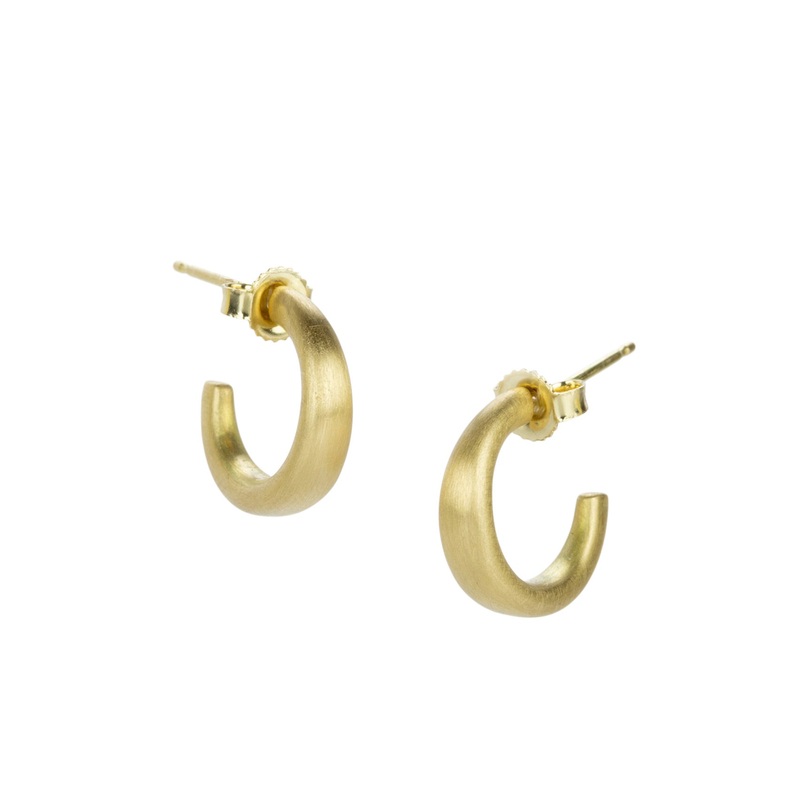 18k Puffy City Hoop Earrings