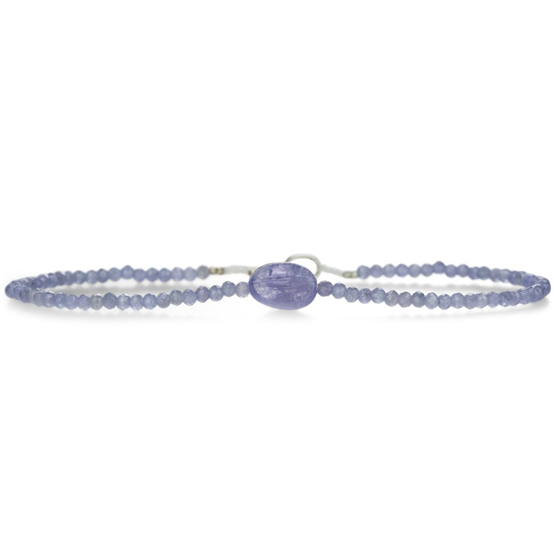 Double Tanzanite Beaded Bracelet