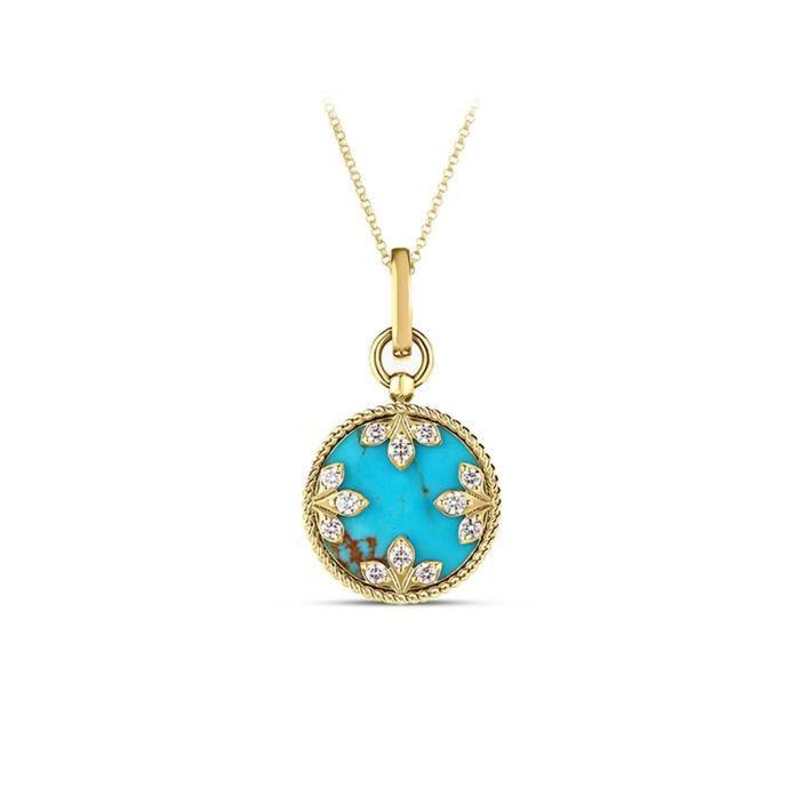 Roberto Coin 18k Turquoise Venetian Princess Pendant