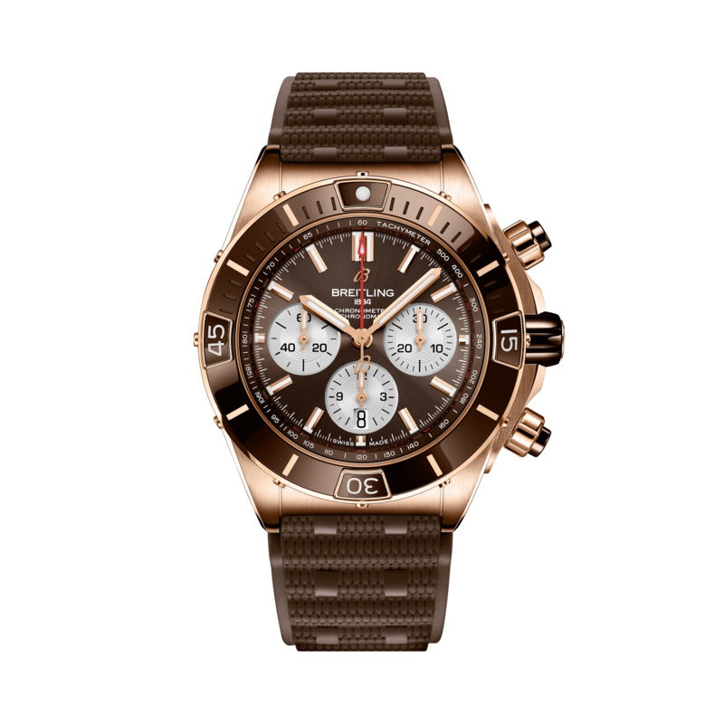 Super Chronomat B01 44- 18K Red Gold/Brown